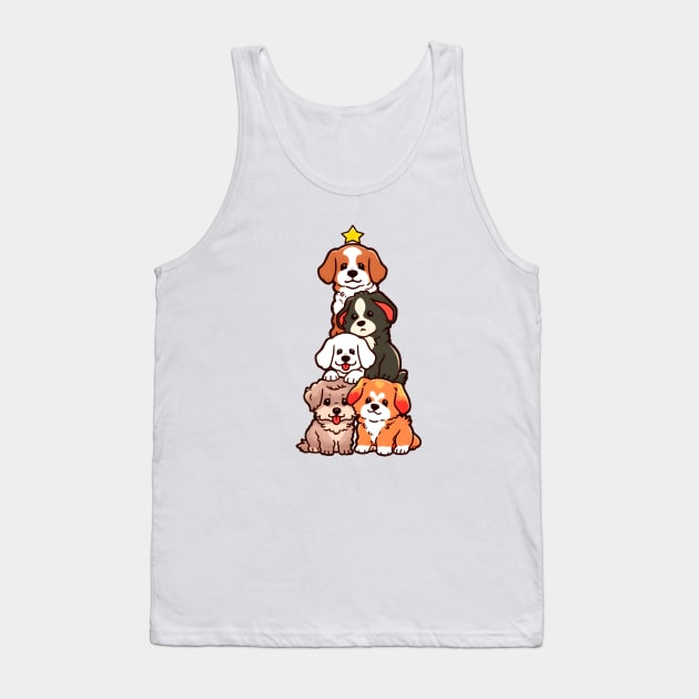 Christmas Dogs Tree Tank Top by xuanxuanshop